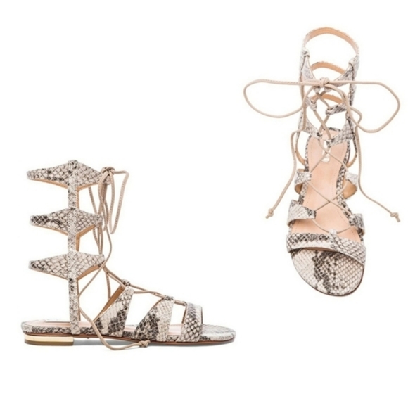 ERLINA SNAKESKIN GLADIATOR SANDAL - Picture 2 of 9